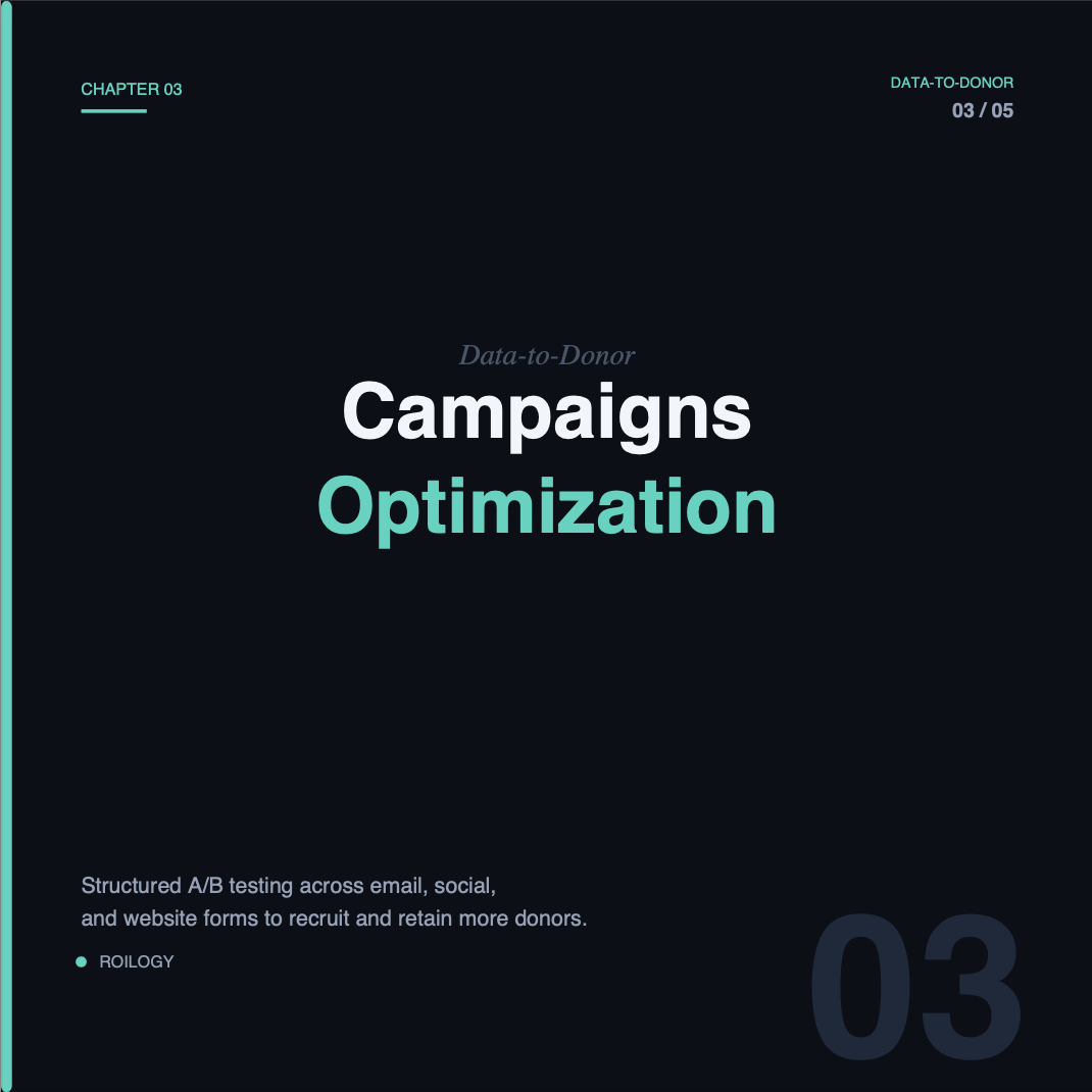 Guillermo Bale marketing for non-profits workshop: Campaigns Optimization and A/B testing for donor acquisition