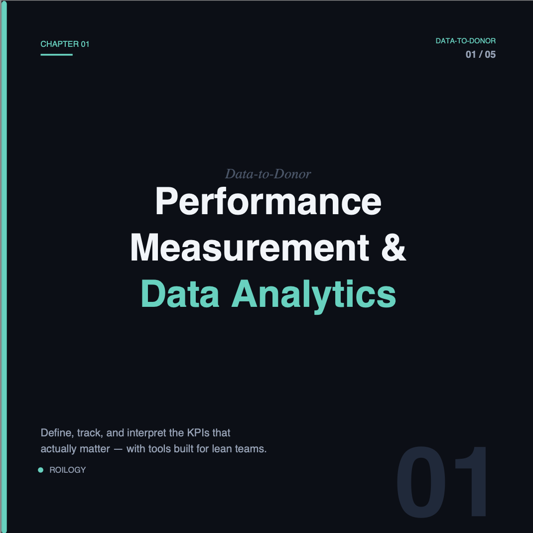 Guillermo Bale marketing for non-profits workshop: Performance Measurement and Data Analytics for NGO fundraising